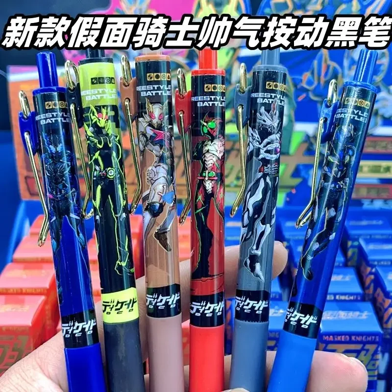 Kamen Rider Cartoon Print Press Gel Pen Roller Ball Quick-Drying No Bleeding Student Writing  Inscription Black Signature Pen