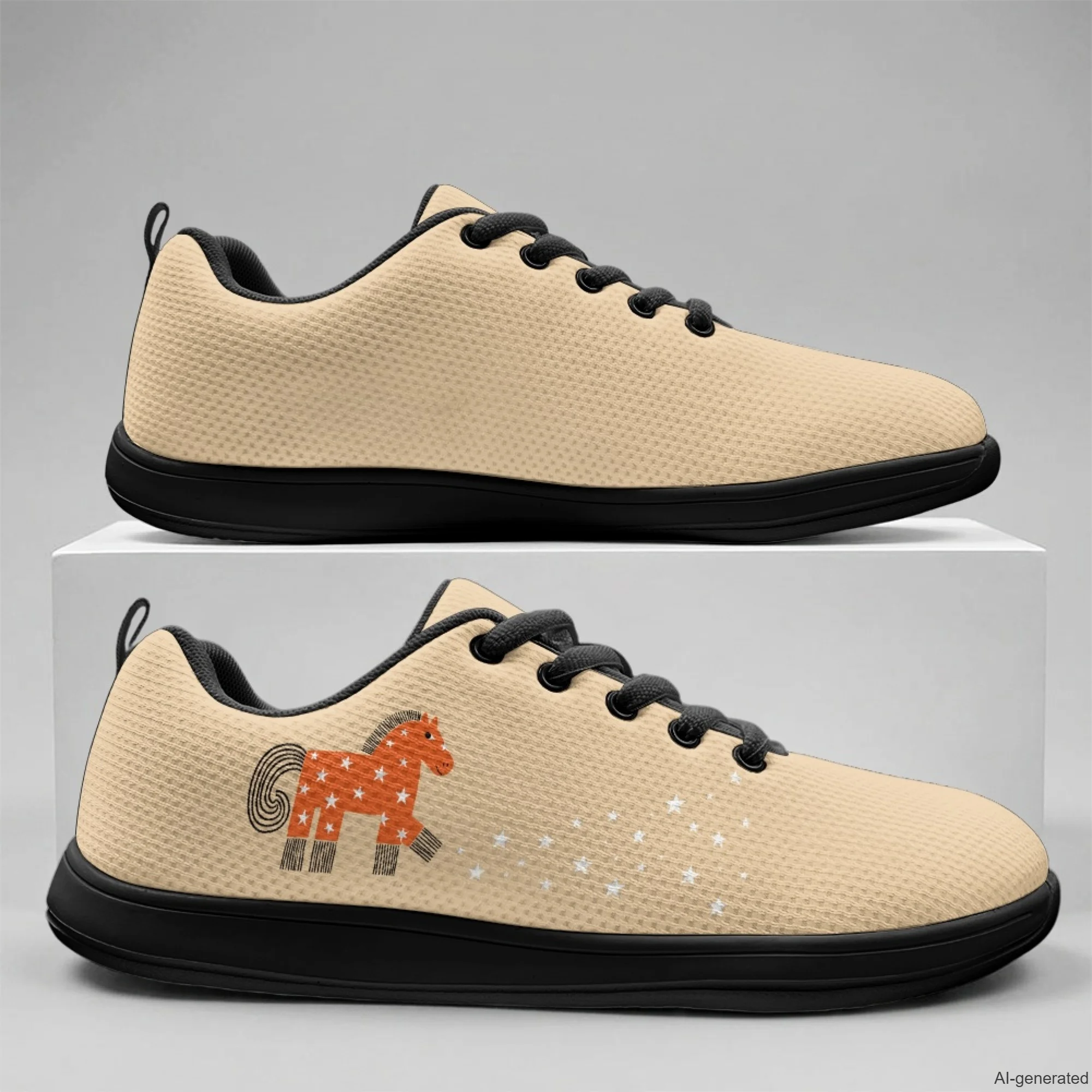 XIXIRIMIDO Strappy Wide-toed Shoes Mens Walking Shoes Casual Shoes Horse Print Women's Fashion Snakers Breathable Mesh 36-46