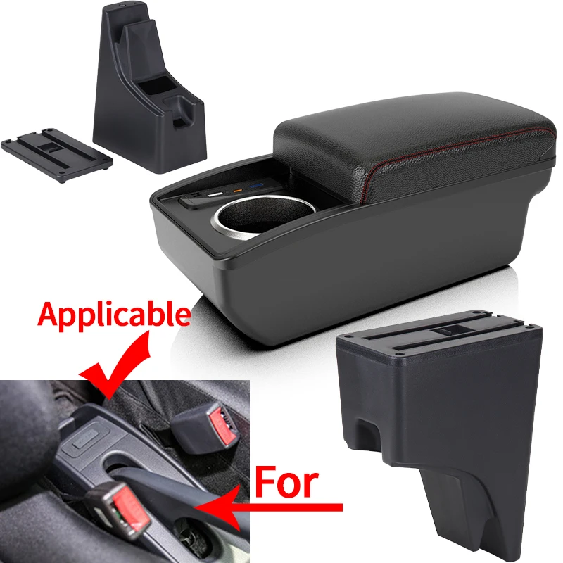 For Perodua Bezza armrest car interior modification multi-functional storage center console heightened elbow support Malaysian