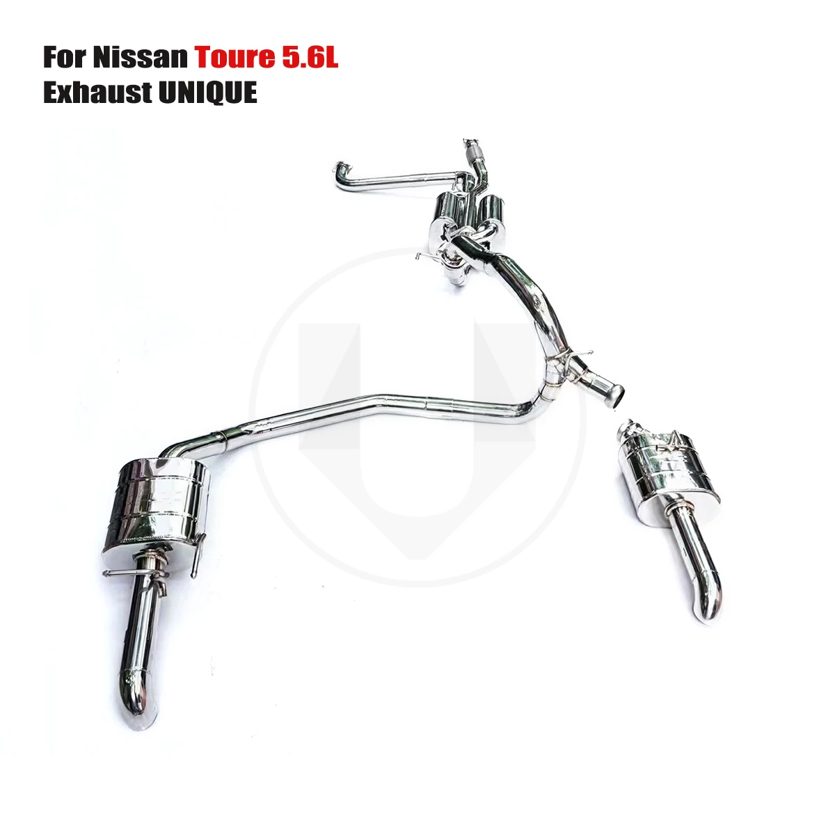 

UNIQUE For 2012-2023 Nissan Patrol 5.6L performance valve exhaust system ss304 exhaust muffler