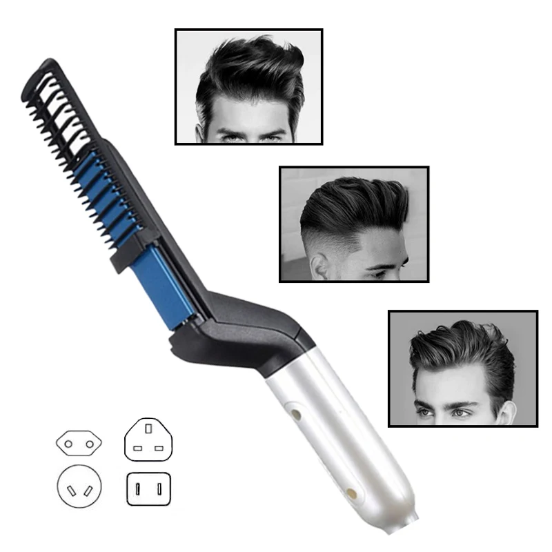 Multifunctional Electric Hair Comb Brush Beard Straightener  Straightening  Straight  Curler Styling Tools