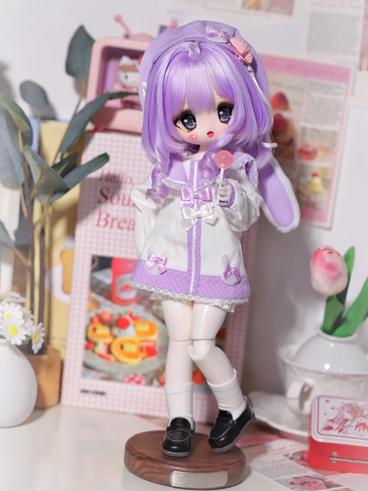 

New Arrival BJD Doll Clothes For 1/6 Yosd Doll Accessories Sweet Yellow Purple Set Doll Dress Up Gift Diy Clothes(No Doll)