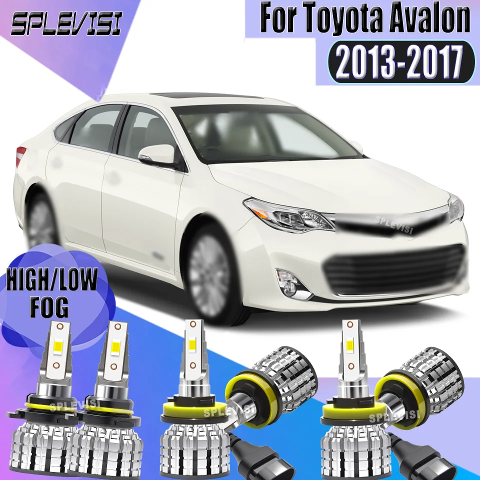 

SPLEVISI 12V IP67 Car LED Headlight High Low Beam Foglight Bulbs High-Intensity For Toyota Avalon 2013 2014 2015 2016 2017