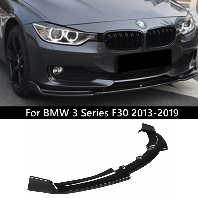 

3 PCS Car Front Bumper Lip Body Kit Spoiler Splitter ABS Bumper Canard Lip Splitter BMW 3 Series F30 2013-2019 Car Accessories