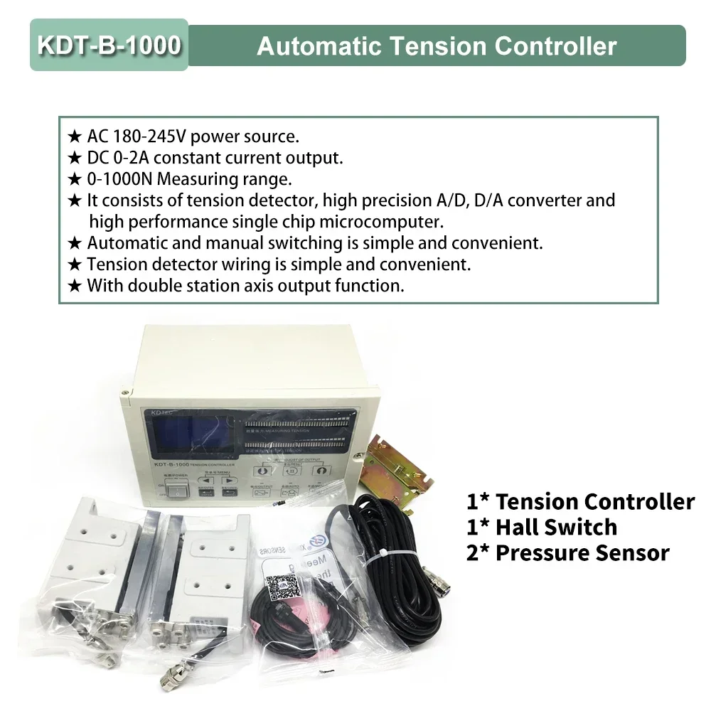 Manual / Automatic Tension Controller Hall Sensor 4A 24VDC185-265VAC  for Magnetic Powder Brake Clutch Potentiometer PLC Control