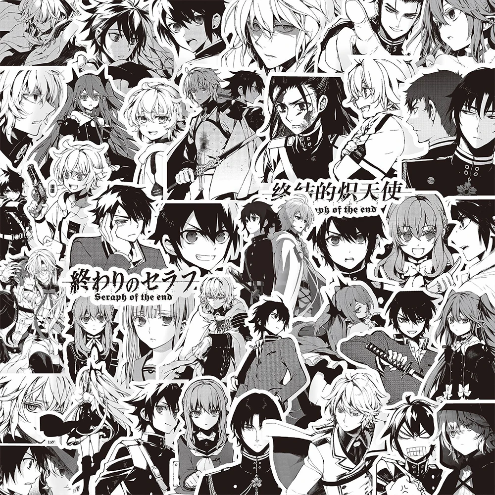 

10/35/75pcs Seraph of The End Anime Stickers Yuichiro Hyakuya Sticker Laptop Skateboard Car Phone Shinoa Hiiragi Cartoon Decals