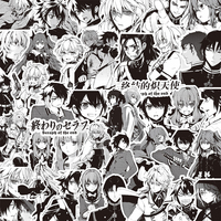 10/35/75pcs Seraph of The End Anime Stickers Yuichiro Hyakuya Sticker Laptop Skateboard Car Phone Shinoa Hiiragi Cartoon Decals