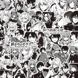 10/35/75pcs Seraph of The End Anime Stickers Yuichiro Hyakuya Sticker Laptop Skateboard Car Phone Shinoa Hiiragi Cartoon Decals