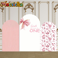 Mocsicka 2-Sided Arch Cover Girls Just Wanna Be One Decoration Backdrop Baby Shower Arch Wall Girl Children Birthday Party Prom