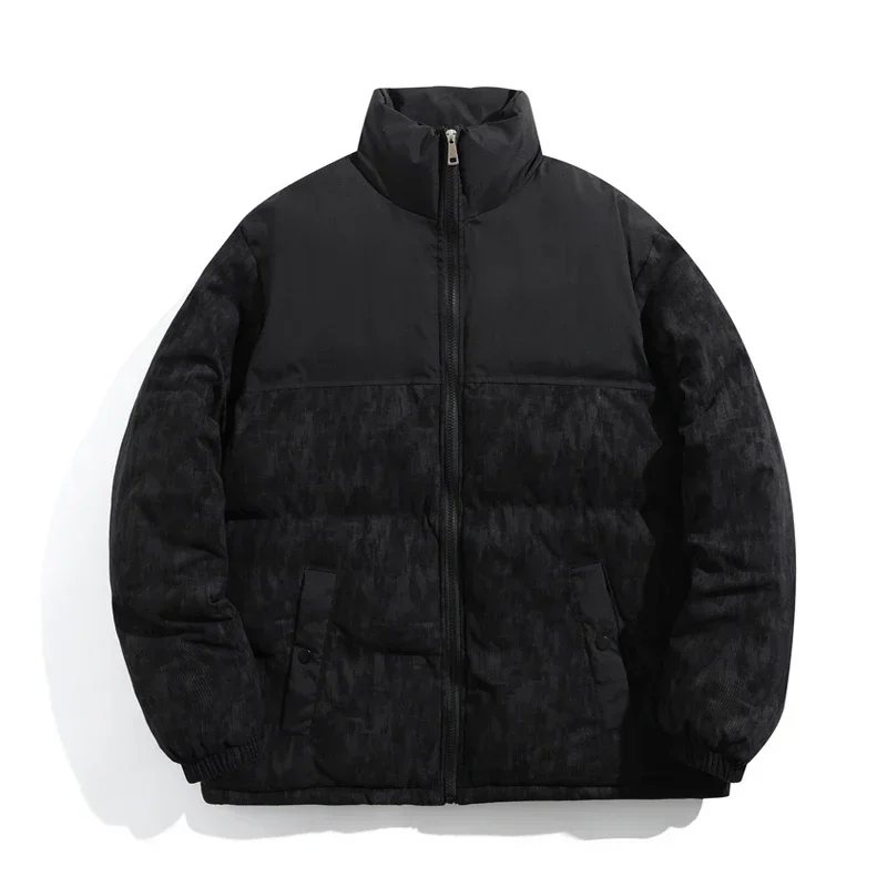 New Warm Thicken Winter Jacket Men 2025 Fashion Puffer Parkas Men's Patch Coats Vintage Outerwear Man Harajuku Streetwear Autumn