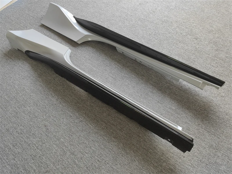 P-Style Resin Primer Carbon Fiber Side Skirt Body Kit for 488 GTB Spider Upgrade for Car Bumpers