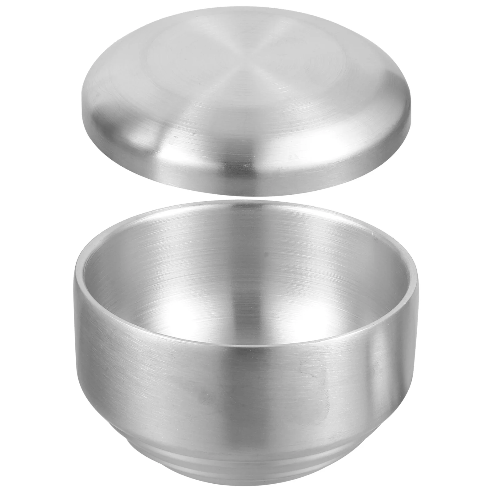 

Multifunction Rice Bowl with Cover Dinnerware Stainless Steel Traditional Bowls Lids