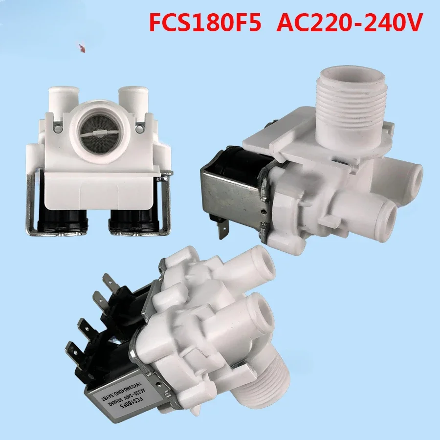 WZ-Water Inlet Valve for Toshiba Washing Machines FCS180F5 AC220V Dual Inlet Solenoid Valve Accessories