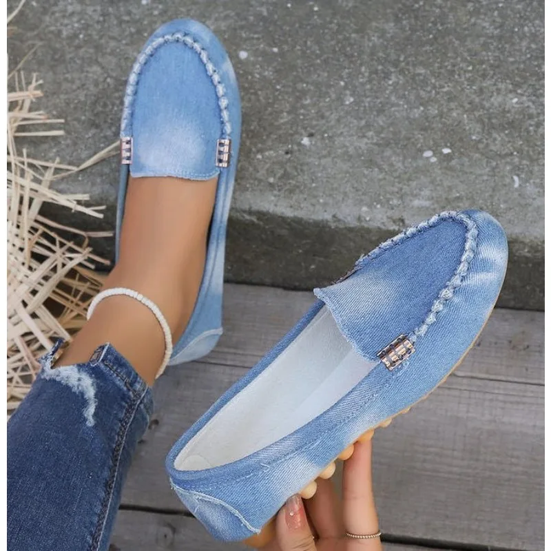 

Spring Autumn Loafers Wear-resisting Sneakers Women Casual Single Shoes Fashion Non-slip Soft Flat Loafer Shoes Zapatos De Mujer