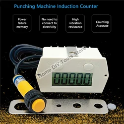 Electronic Digital 5 Display Counter Proximity Industrial Magnetic Sensor Switch Punch Counter Automatic Induction Counter Meter