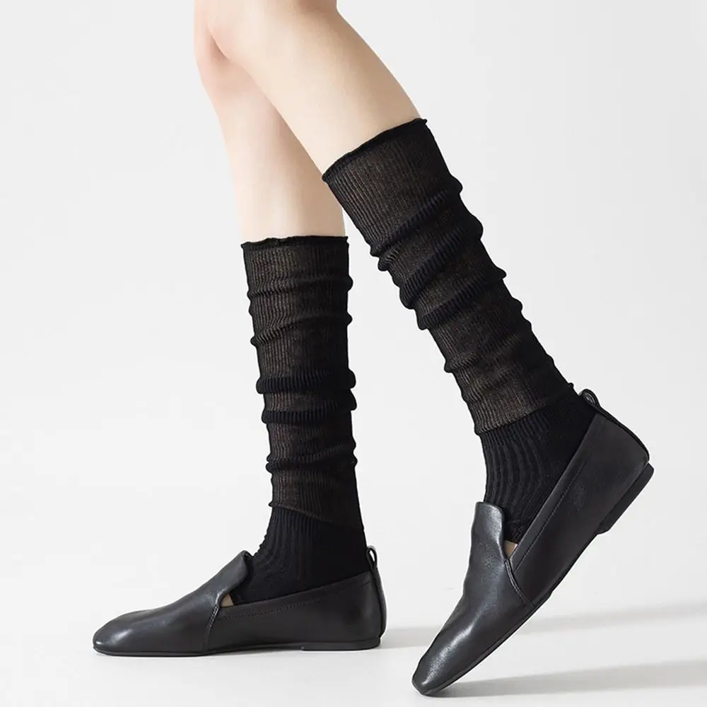 امتصاص العرق الحلو JK الجوارب الطويلة المفتوحة تو Kawaii لوليتا الأحذية غطاء تنفس النمط الياباني منتصف أنبوب تخزين طالب