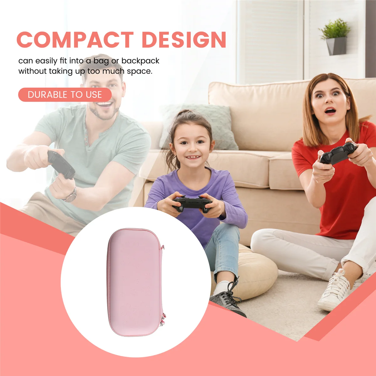 حقيبة حمل وردية متوافقة مع لايت ، حقيبة لايت محمولة للتبديل والتخزين