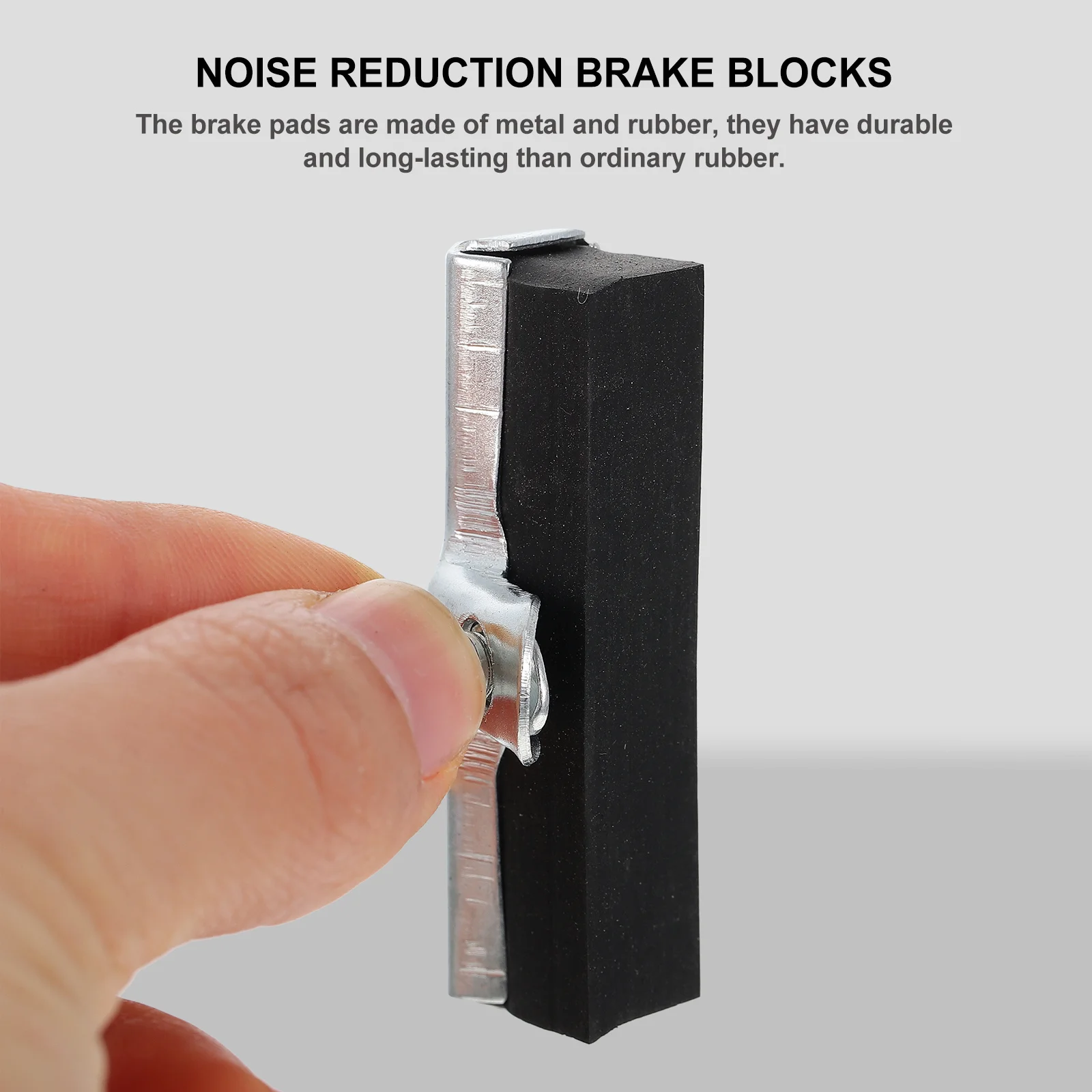 

10Pcs Wear-Resistant Bike Brake Pads Silent Noise Reduction Blocks Durable Long-Lasting Rim Protection Bike Brake Pads