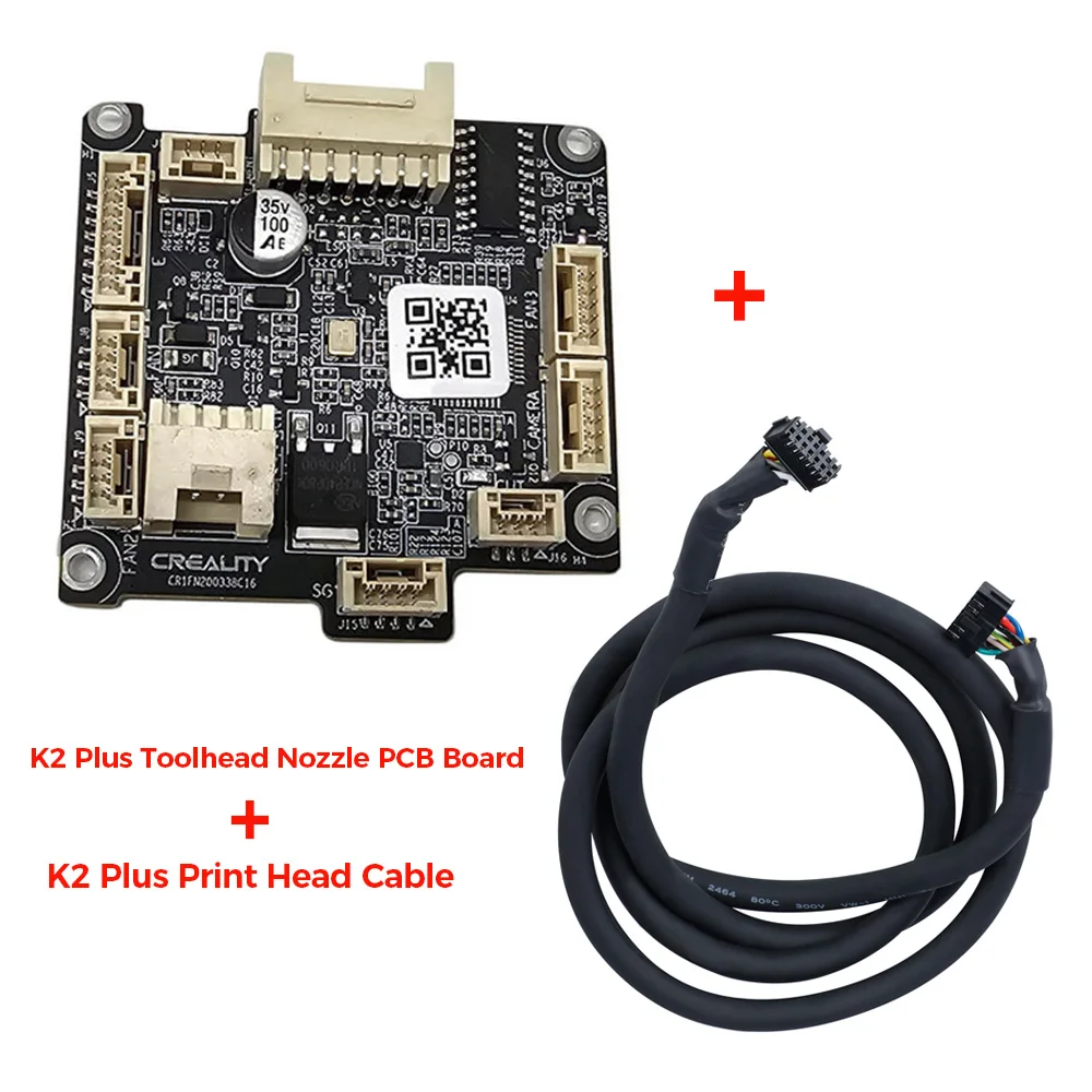 Creality K2 Plus cabezal de herramienta de repuesto Original PCB boquilla de cabezal de herramientas placa PCB y Cable de cabezal de impresión Creality K2 Plus