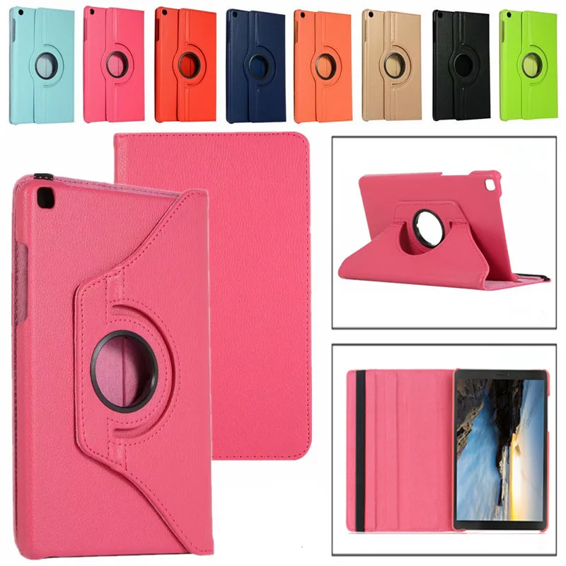 For Samsung Galaxy Tab A 8.0 2019 SM-T295 T290 T297 360 Degree Rotation Bracket Leather Case Shockproof Flip Tablet Cover