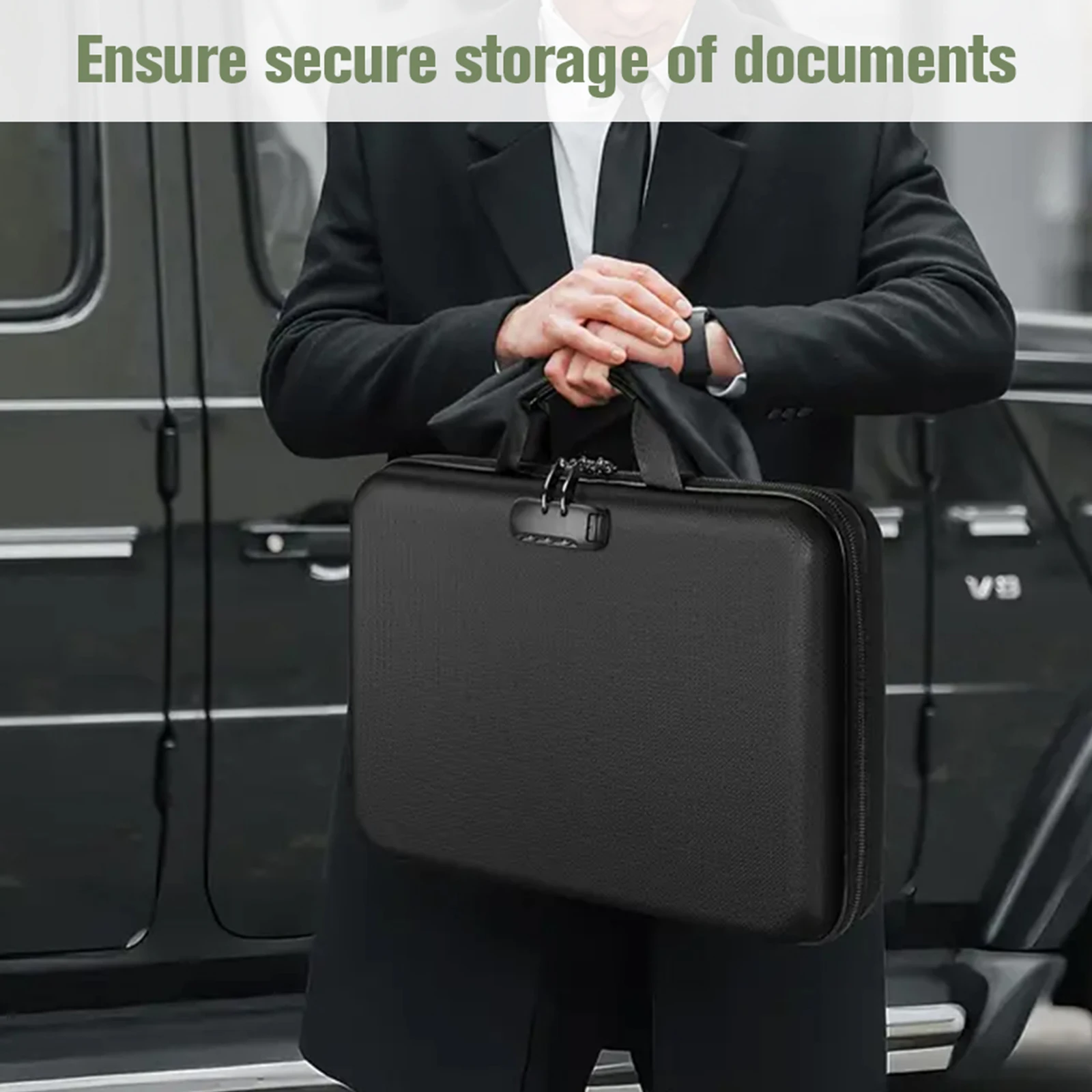 توسيع مقاومة للحريق مع قفل منظم ملفات الأكورديون المقاوم للماء لتوفير المساحة وحقيبة ملفات متعددة الجيوب لملف الاجتماع S