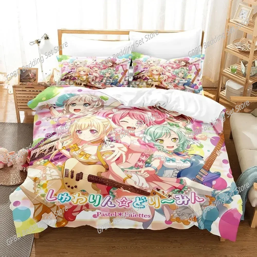 

BanG Dream! Вечеринка группы девочек! Комплект постельного белья Single Twin Double Queen King Cal King Size Комплект постельного белья