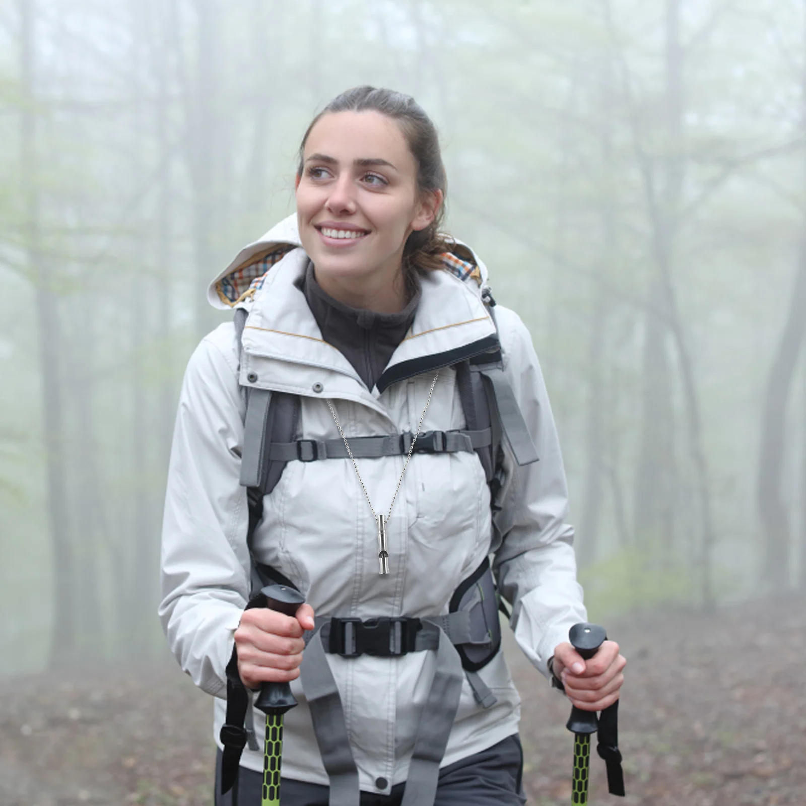 Outdoor Sports Whistle Loud Stainless Steel Multipurpose Emergency Survival Referee Soccer Hiking Metal Pendant Keychain