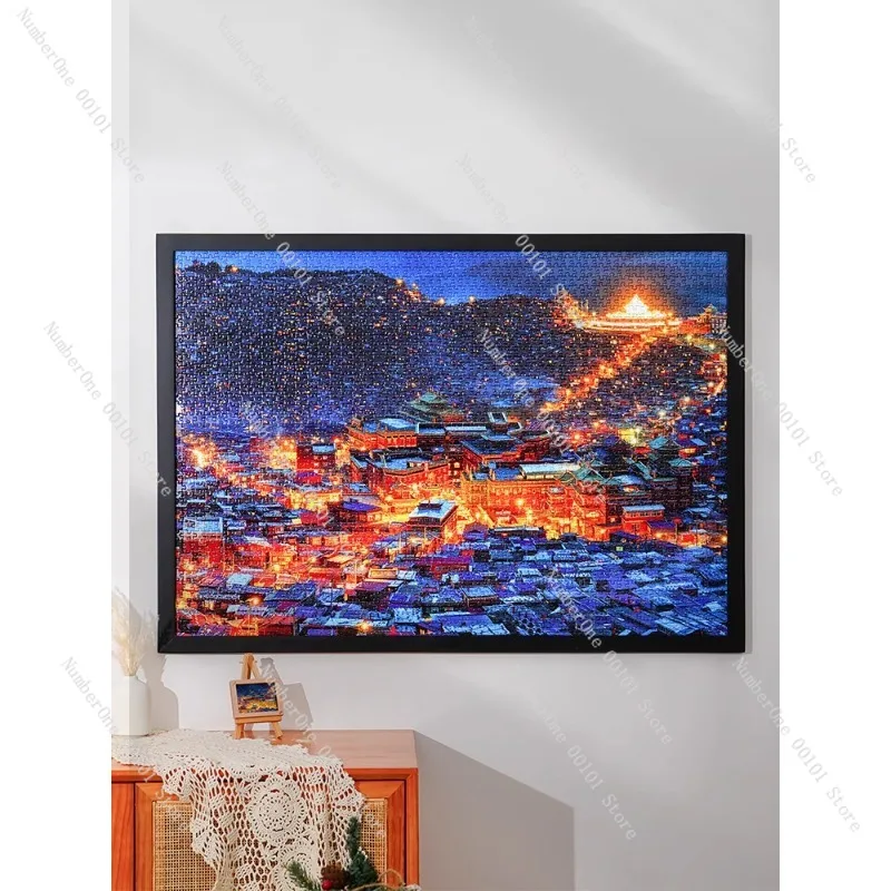 

Тибетский ночной пазл из 2000 предметов для взрослых, художественная терапия для снятия стресса, подарок для домашнего декора своими руками, семейная деятельность