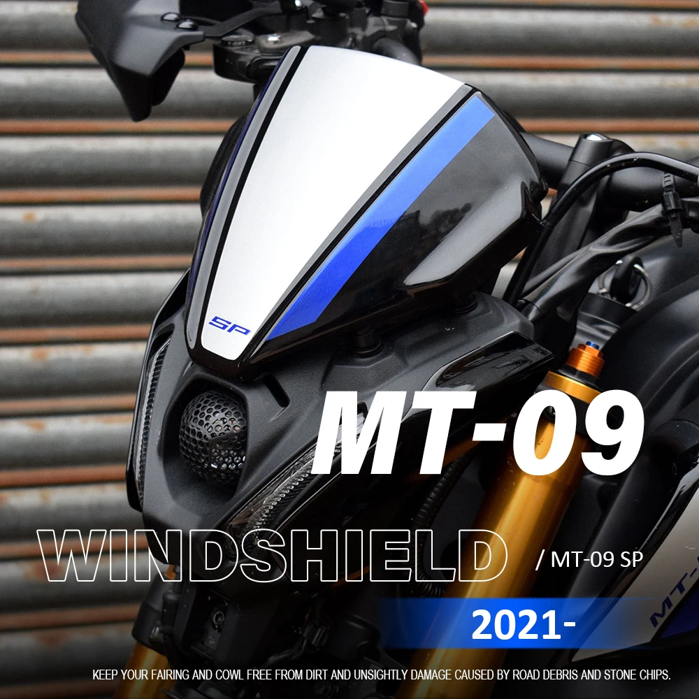 

NEW Motorcycle Accessories FOR YAMAHA MT-09 MT09 mt09 FZ-09 FZ09 Front Windshield Windscreen Airflow Wind Deflector 2021-2023