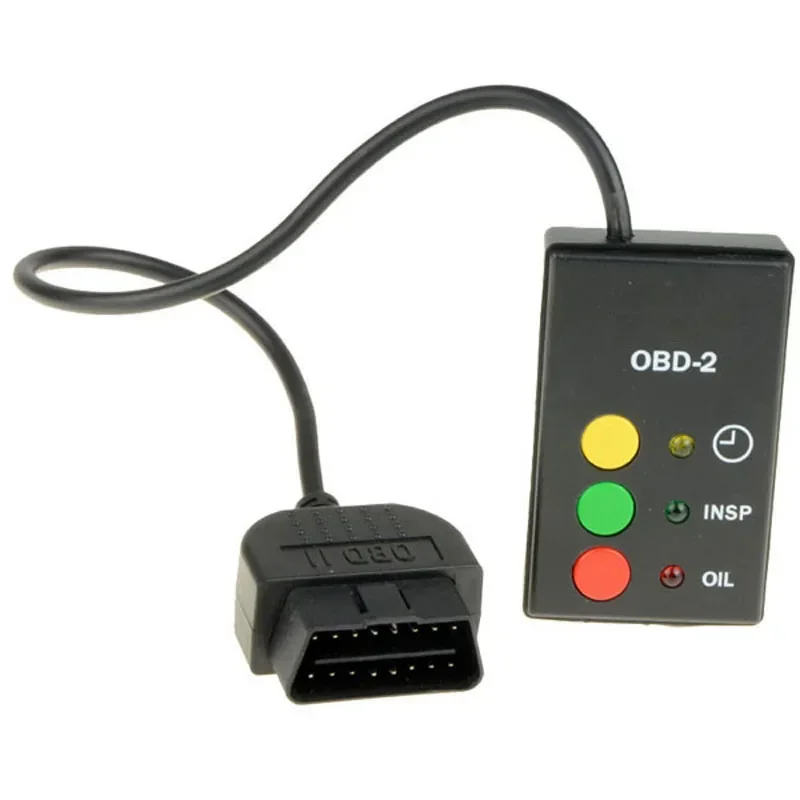 New 3 Button OBD OBDII OBD2 Inspection Oil Service Reset Tool for BMW MINI Rover 75 Cars After 2001 with OBD2 Socket