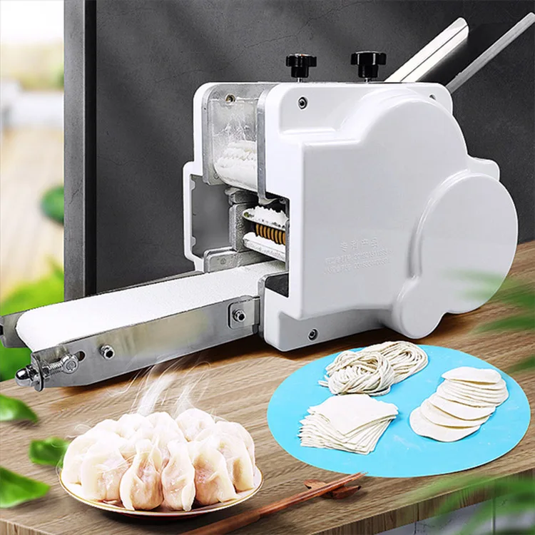 Tabletop Small Grain Product Automatic Papad Momo Empanada Samosa Gyoza Wonton Dumpling Maker Skin Wrapper Making Machine