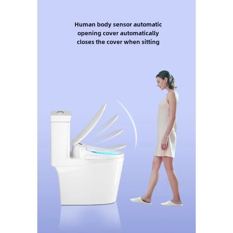 Automatic Open-Close Intelligent Toilet Seat Cover with Electric Heating and Instant Hot Water Jet