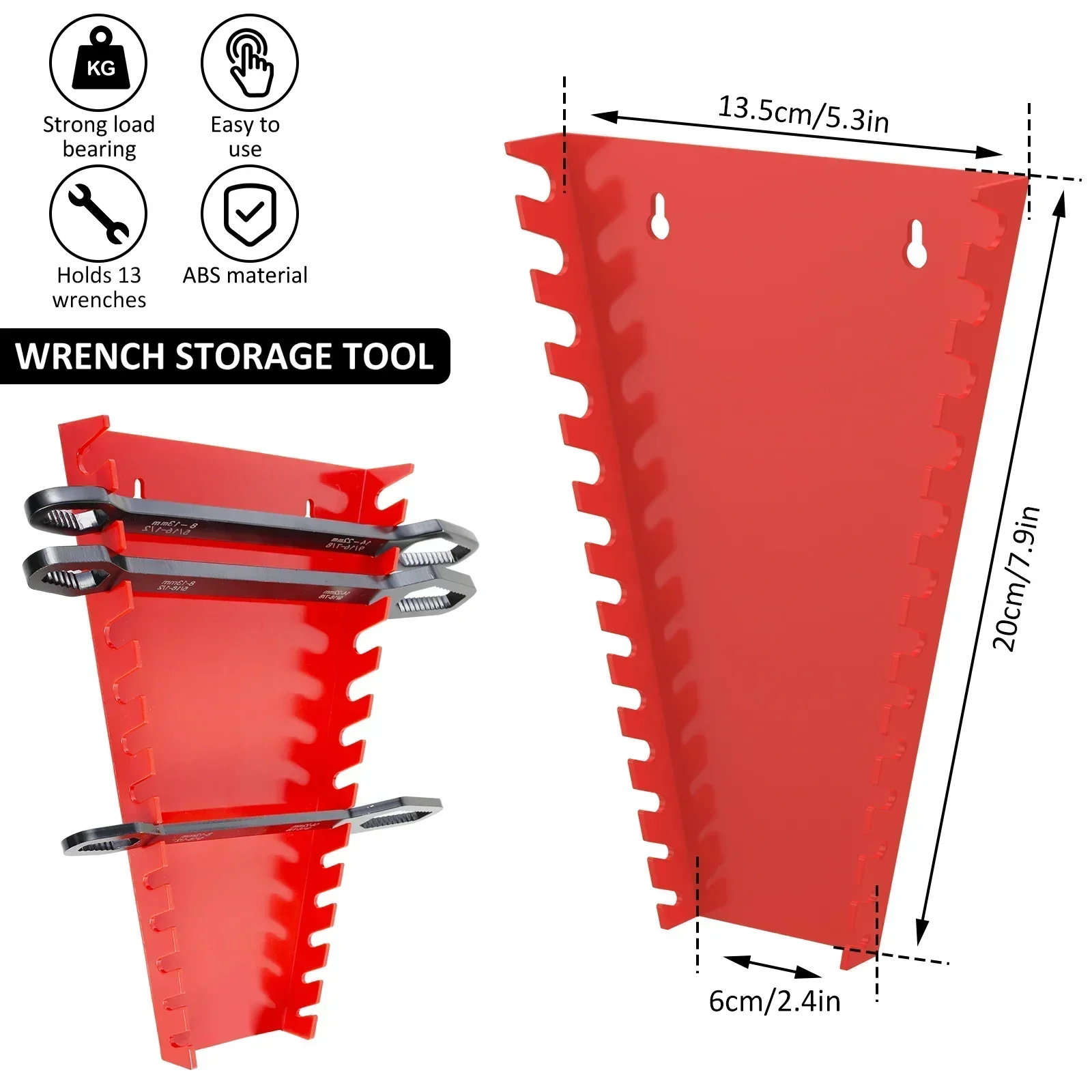 Imagem -06 - Suporte para Bandeja de Armazenamento Ferramentas de Parede Organizador Metric Sae de Metal Bandeja de Ferramentas Peças Mm22 mm