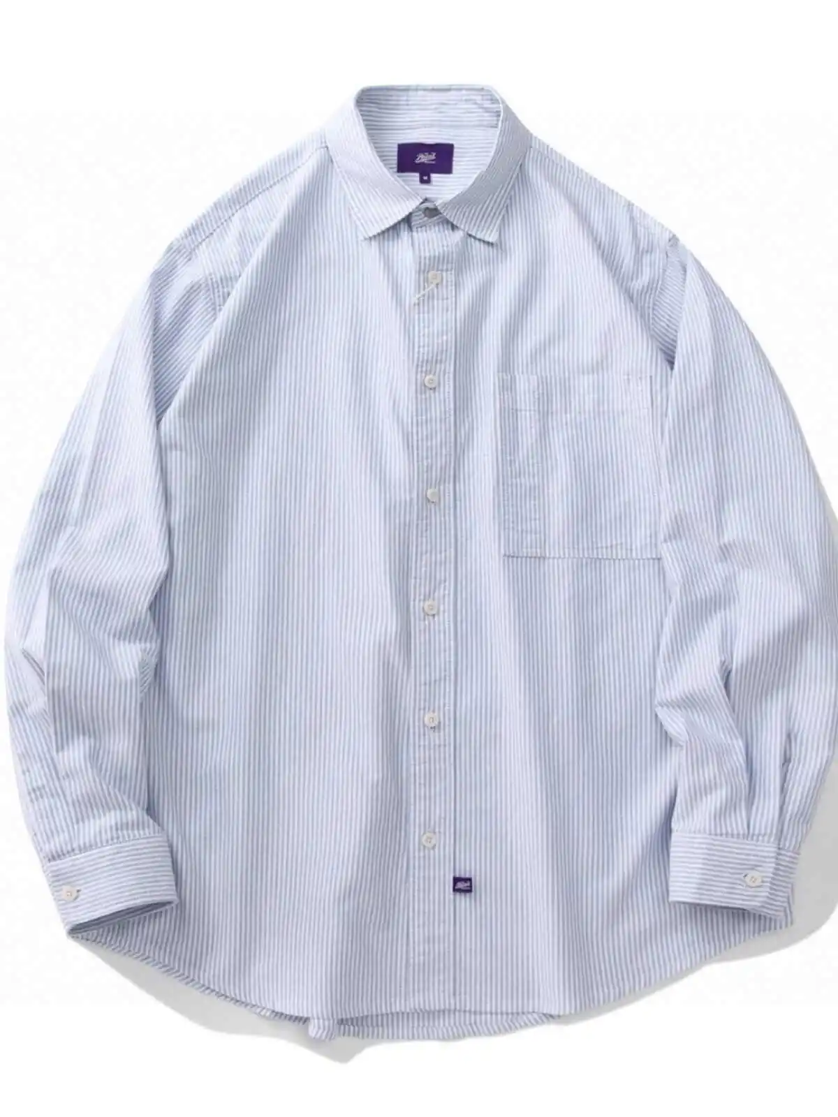 

Japanese Vintage Solid Color Long Sleeved Oxford Spun Shirt Men's and Women's Loose Casual Versatile Shirt