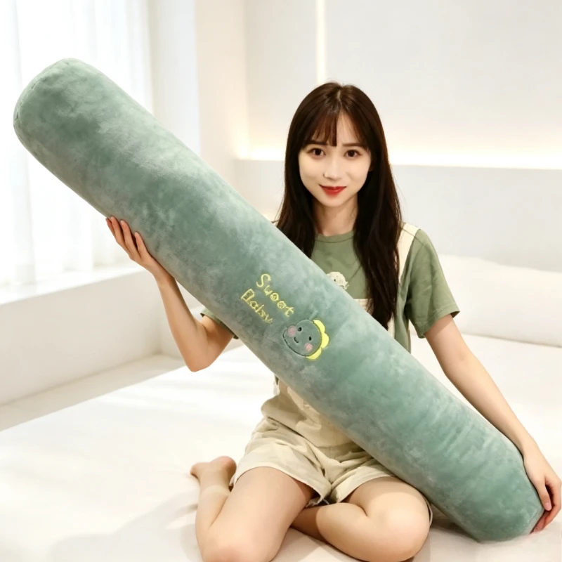 Ergonomic Long Bolster Pillow for Side Sleeping and Relaxing, Multi-Purpose Support Cushion for Pregnancy Comfort