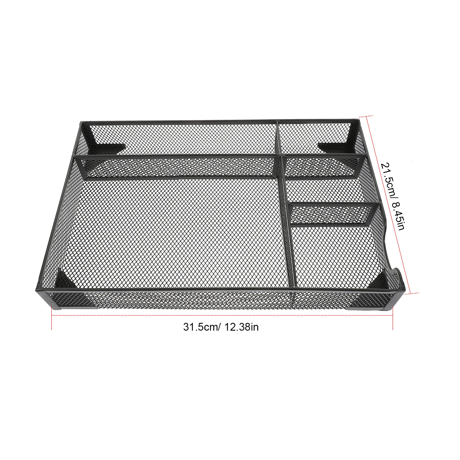 منظم مكتب معدني للتخزين، حامل مجلات ملفات المكتب الجمالي، تصميم شبكي، ملحقات غرفة النوم والحمام