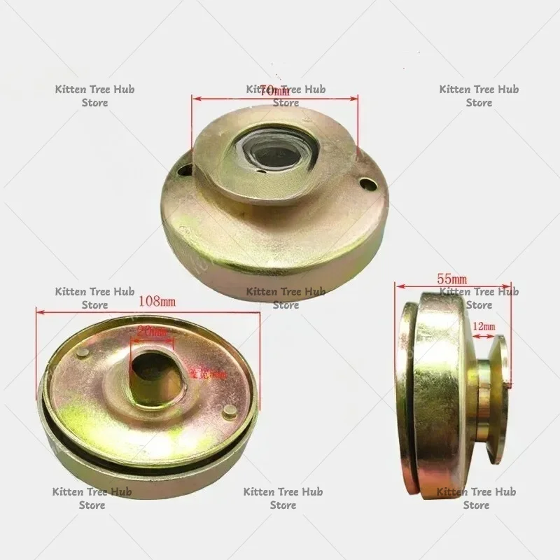 Single Groove Belt Clutch fits for 168F 170F GX160 GX200 Gas Engine with 20mm shaft output used for water pump/cutter