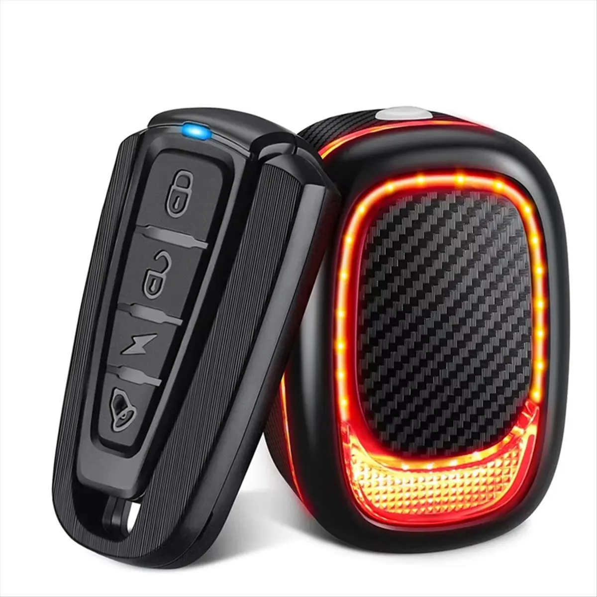 A61P 115dB Remote Control Bike Taillight Anti-Theft Vibration Alarm Waterproof Wireless Bike Motorcycle Brake Sensing Rear view 2