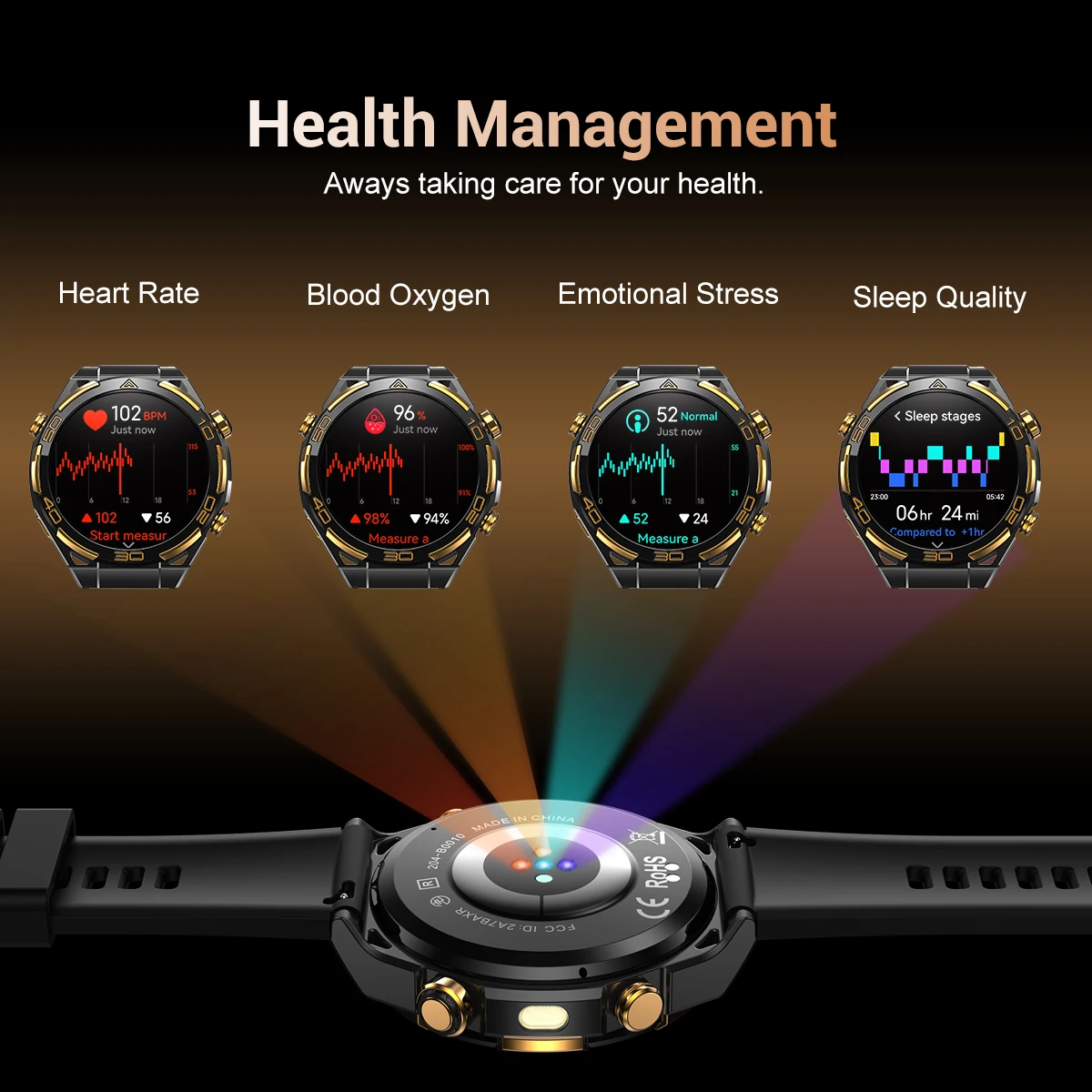 Blackview W90 Pro GPS Smart Watch - 1.43" AMOLED, Waterproof