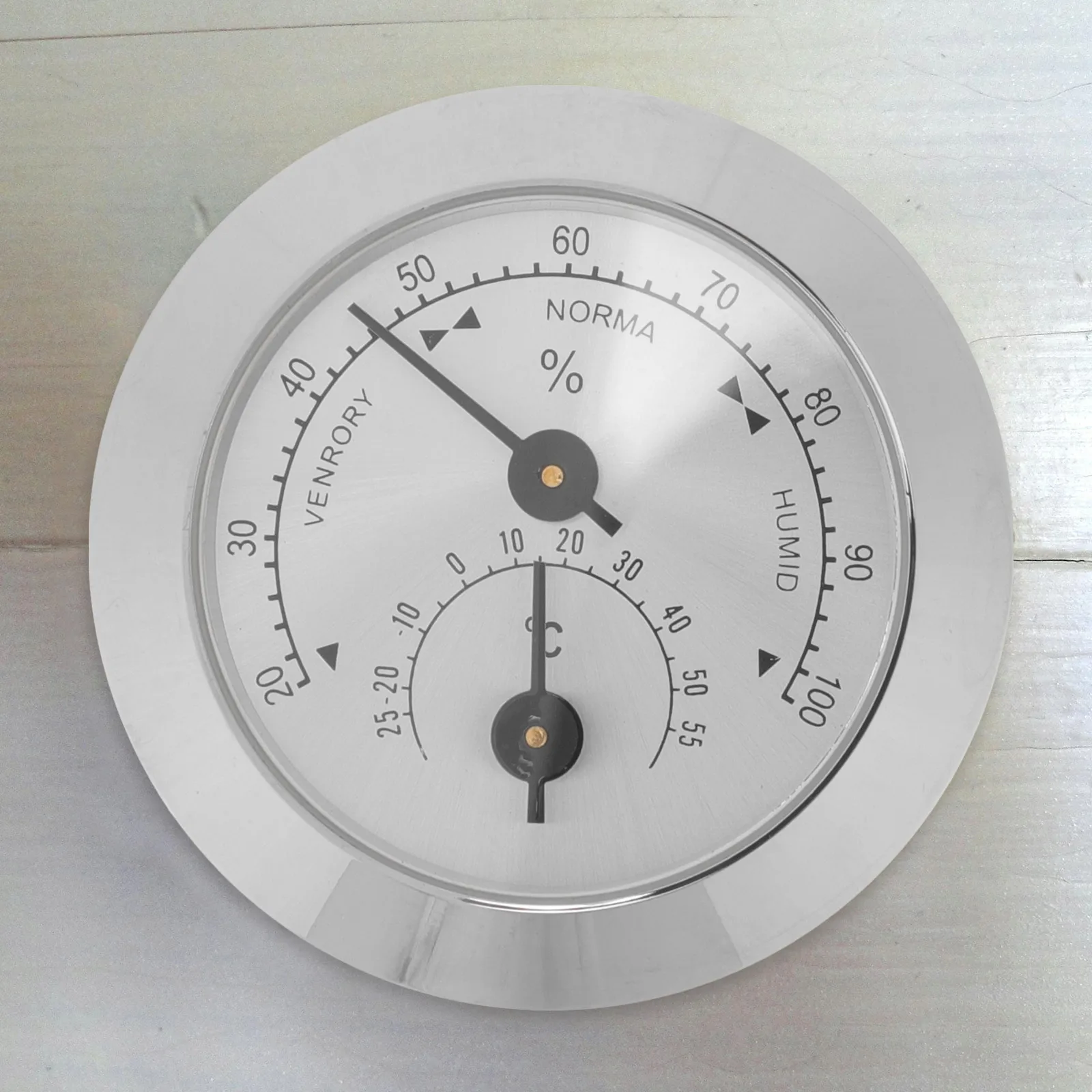 

Humidity Meter Violin Accessories Hygrometer Humidifiers for Musical Instruments Dual Purpose Silver Indoor