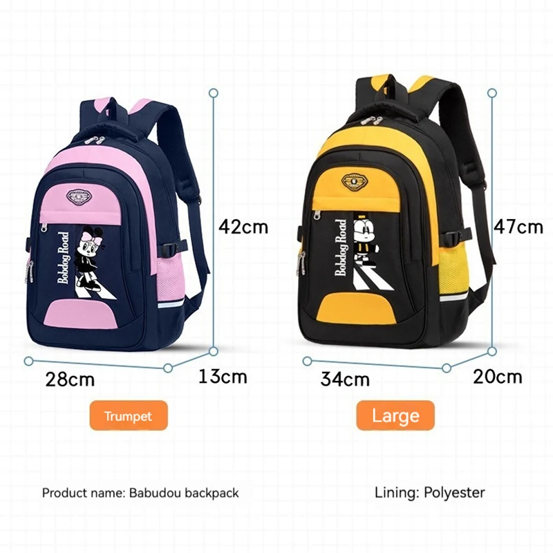 The schoolbag for students is light and comfortable, and the 123rd, 4th, 5th, 6th grade boys, girls, and primary school students