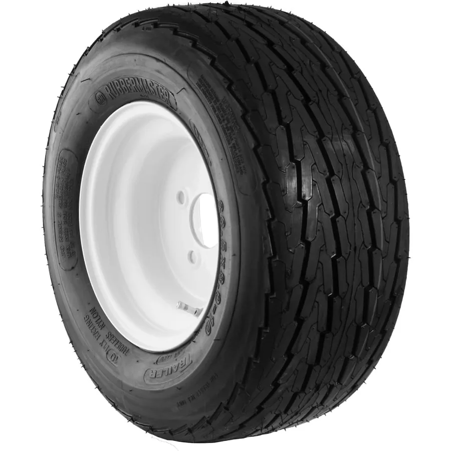 18.5x8.50-8 6 Ply Highway Rib Tire and 5 on 4.5 Stamped Wheel Assembly