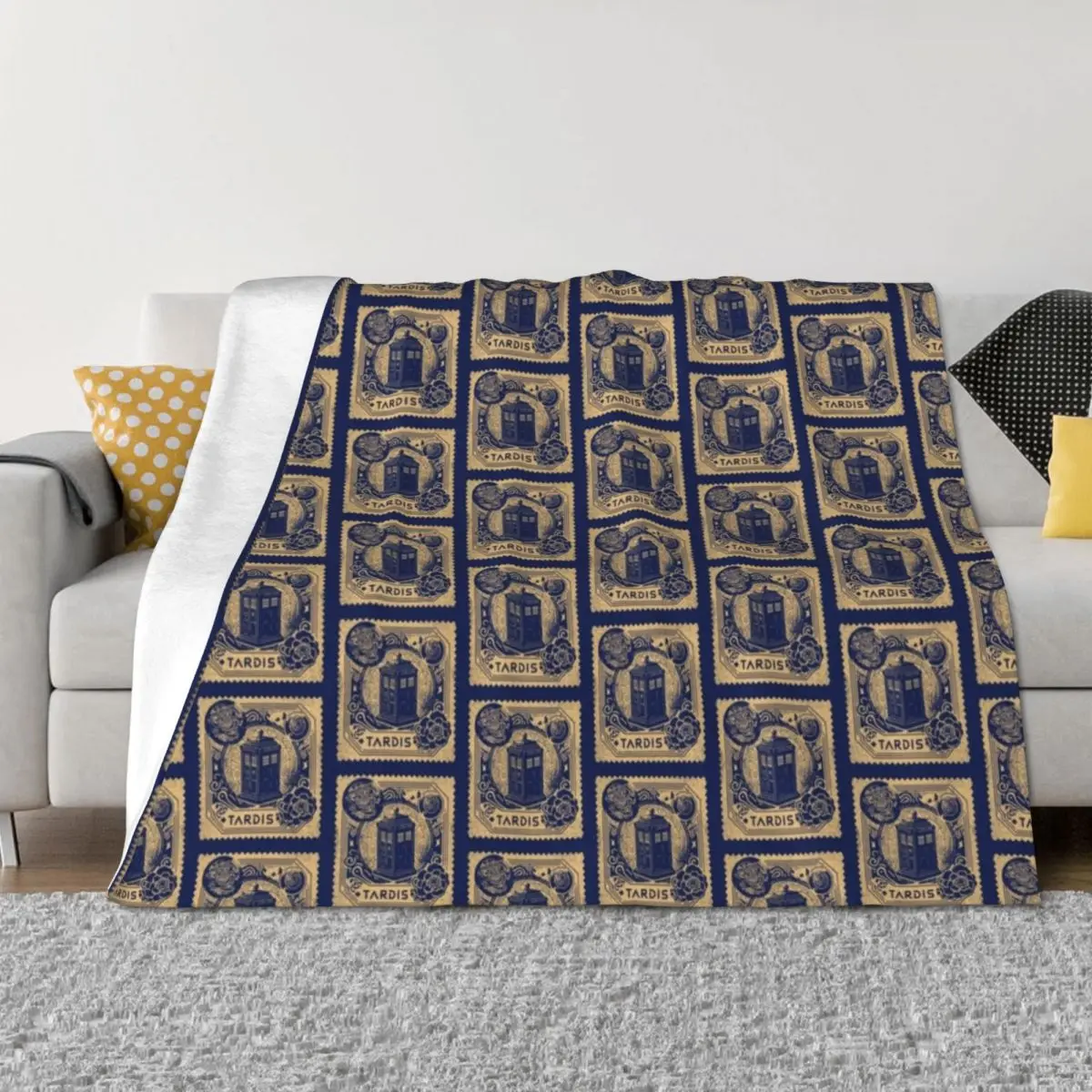 

vintage stamp Throw Blanket Cute Luxury Brand christmas gifts Sleeping Bag Blankets
