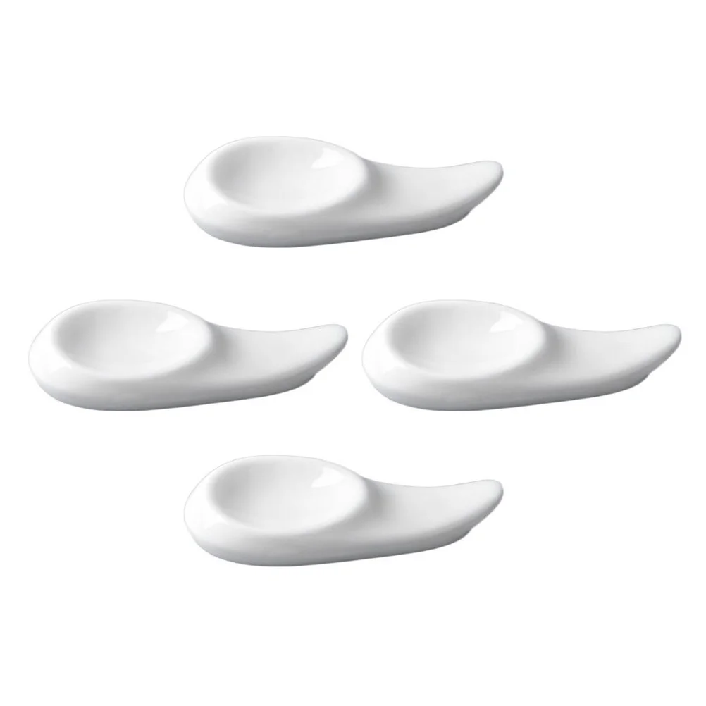

4Pcs Ceramic Duckbill Chopsticks Rests Practical Tableware Holders Creative Chopstick Supports Dining Use