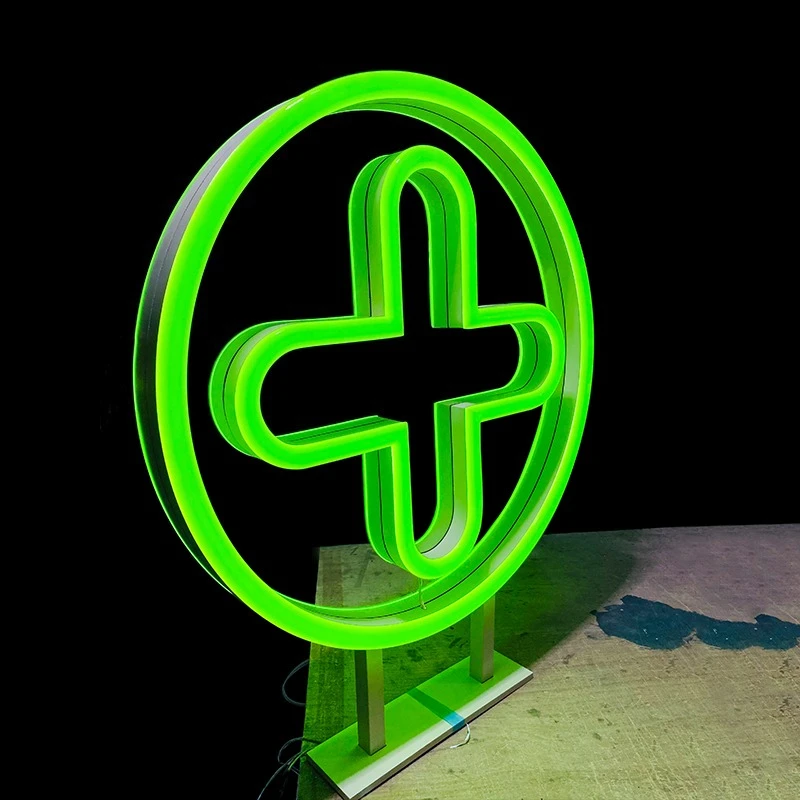 Shining Signs Custom Neon 180 'Multilayer Acrylic Neon Pharmacy Advertising Light Emitting Diode Lighting Signs