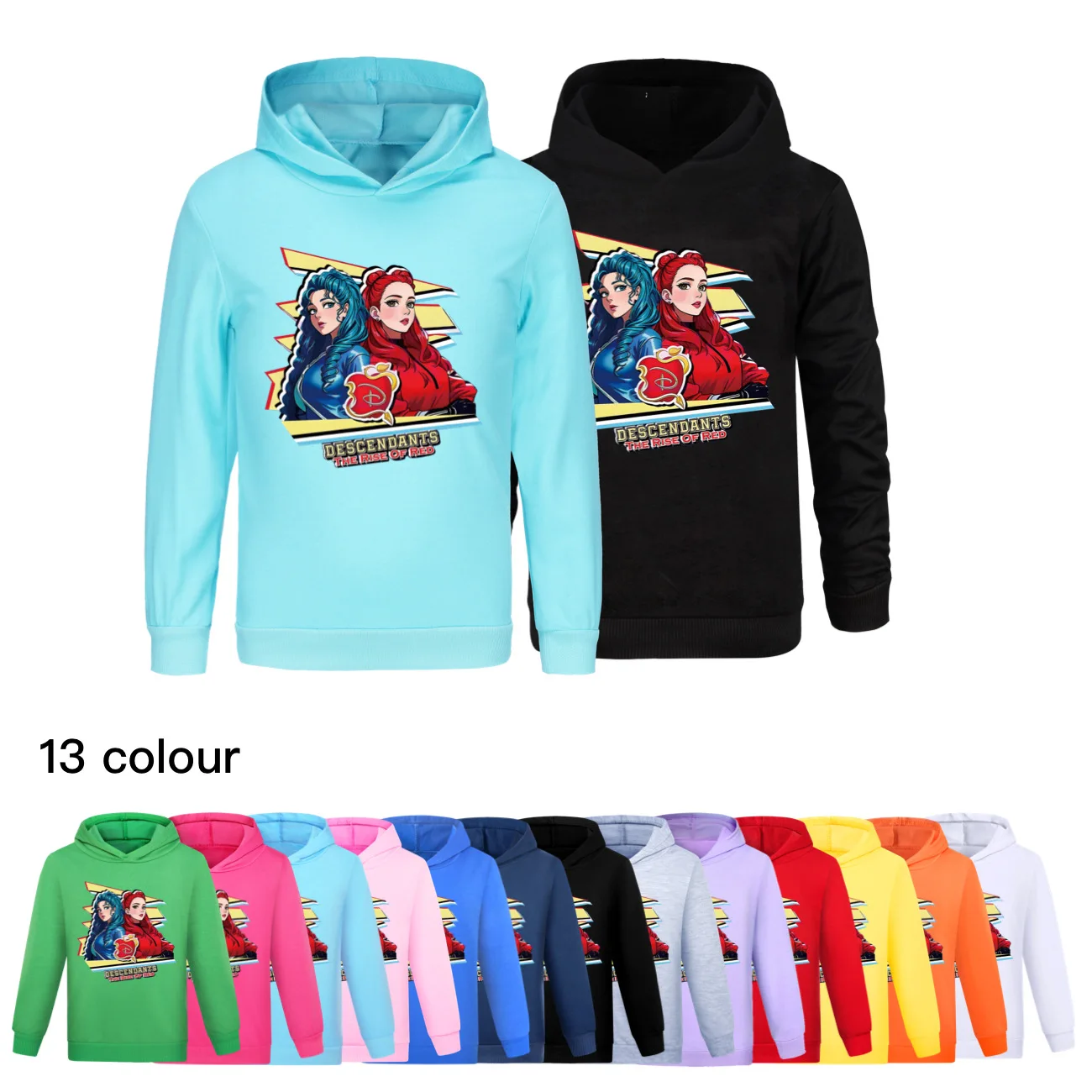 

Descendants 4 Boys Hoodies Cartoons Autumn Outwear Children Sweatshirts for Kids Clothes girl Boy T-shirt Cotton Pullovers 3594