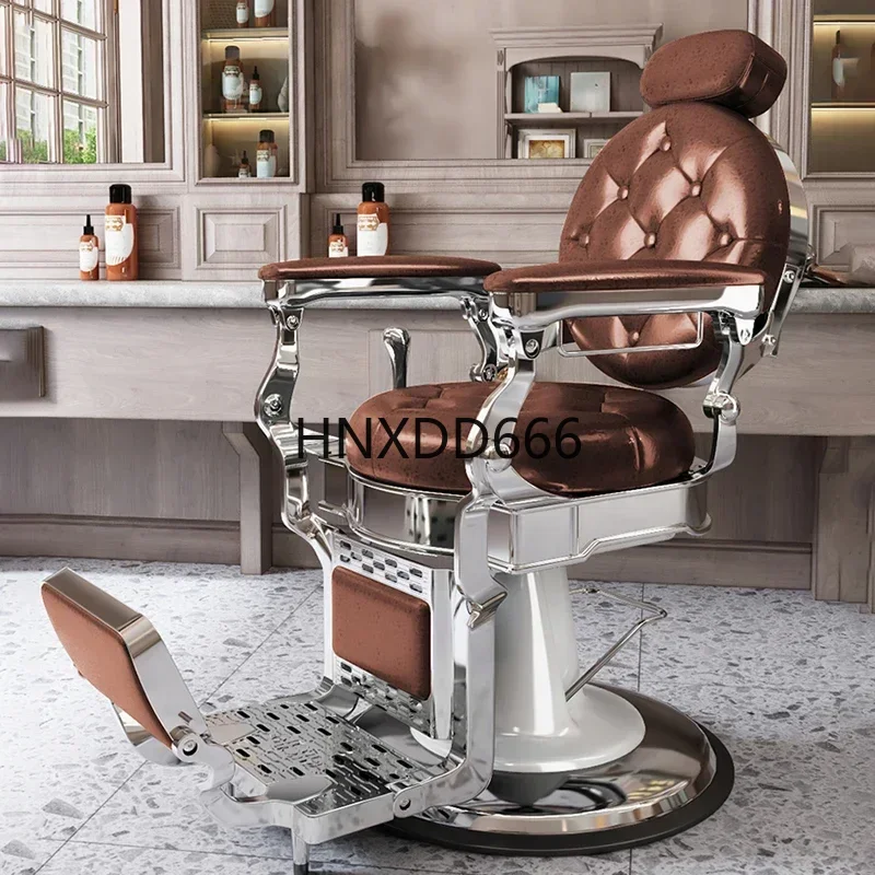 كرسي غسيل لصالونات التجميل، كراسي حلاقة احترافية لتدليك المكتب المنزلي، كراسي عتيقة، مصفف شعر أسود شديد التحمل