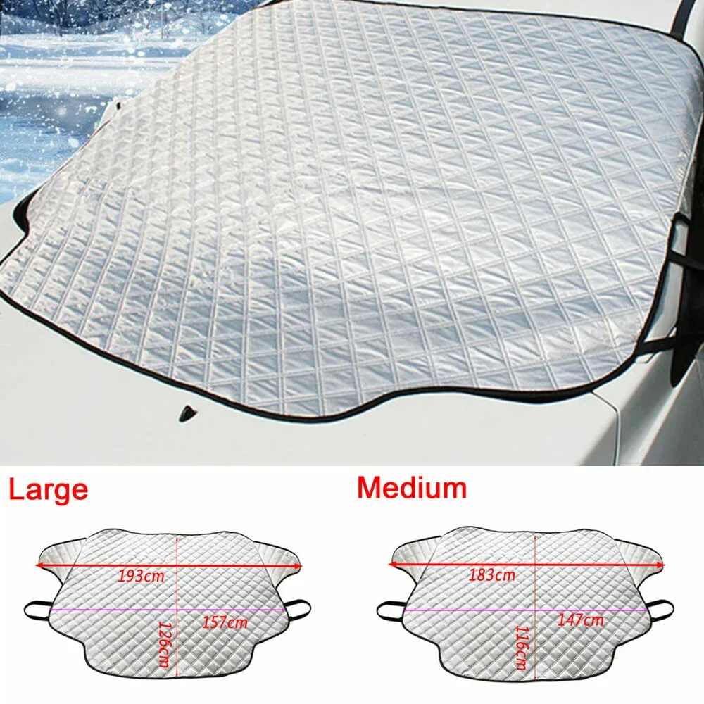 Image of 1X Auto Windschutzscheibe Schnee Abdeckung Für Autos Und CRVs Magnetische Auto Windschutzscheibe Schnee Abdeckung Winter Frost Abdeckung Sonnenschutz Abdeckung
