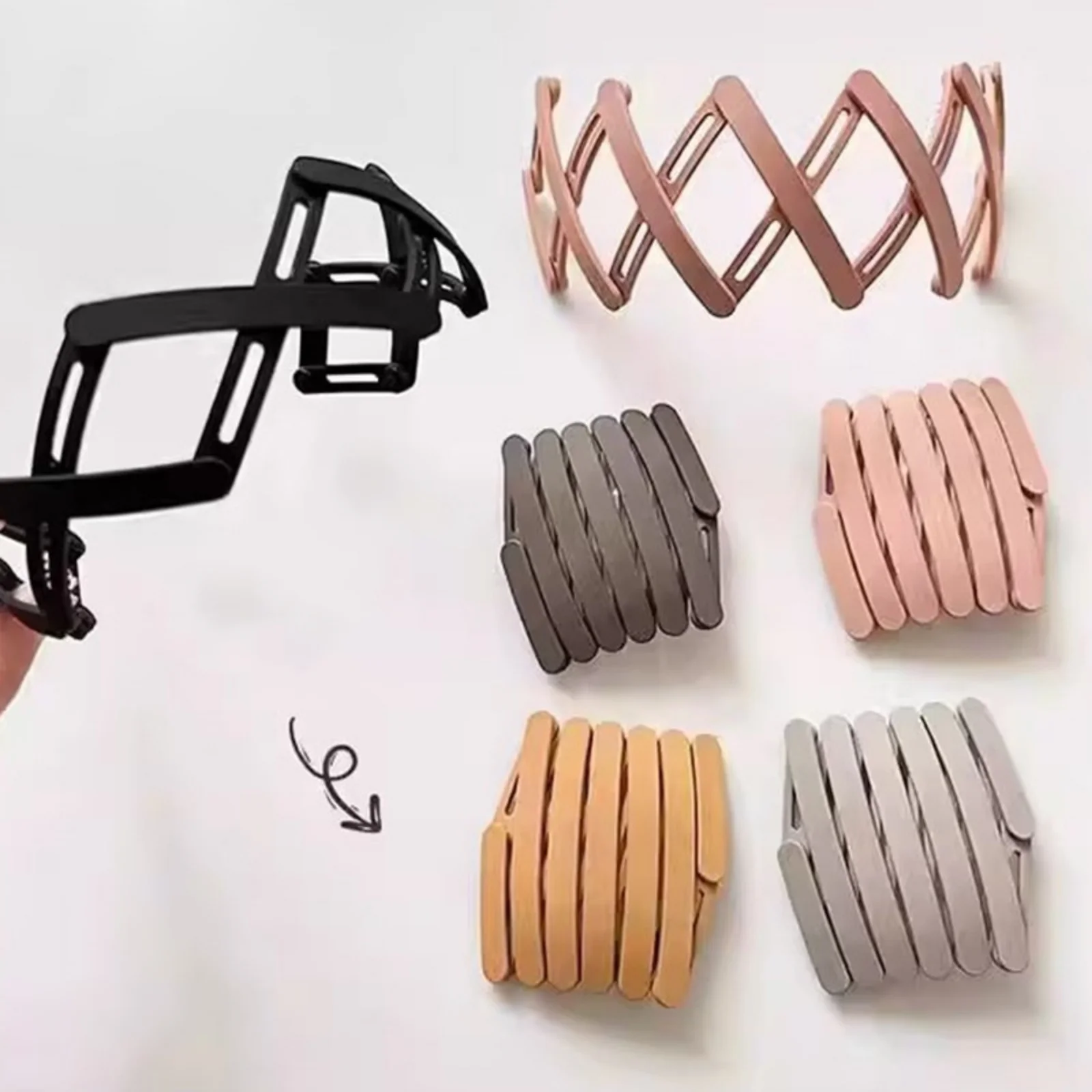 1PC Women's Hair Bands Portable Wash Hair Clip with teeth Round Headband Wash Hair Bands for Women Cute Hair Accessories