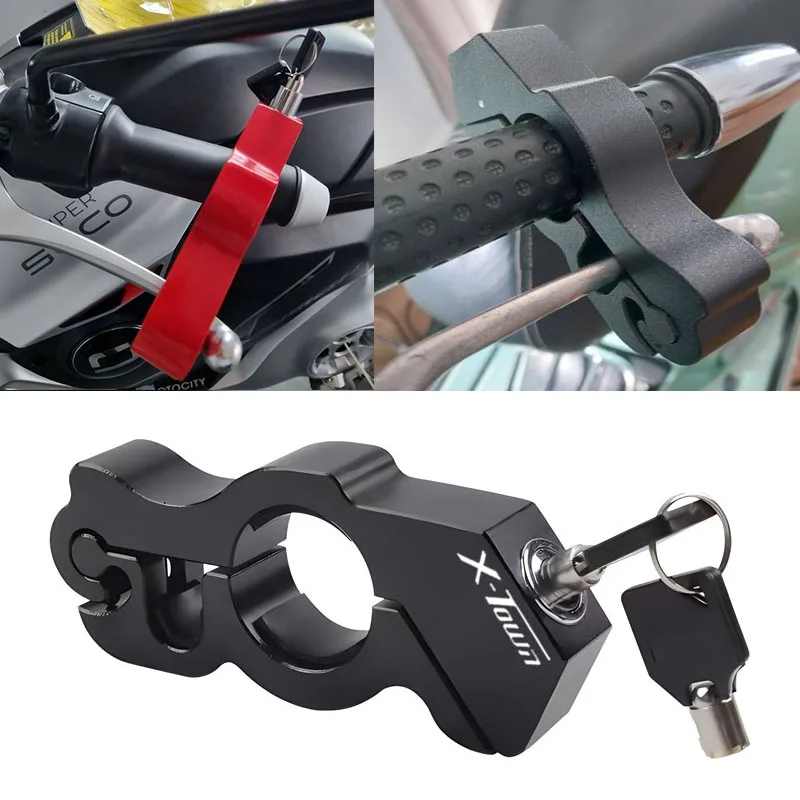 עבור kymco X-TOWN kymco x-עיר אופנוע ידית בלם בלם ידית מוצק מנעול מחקה לגנוב מנעול למשוך גניבה